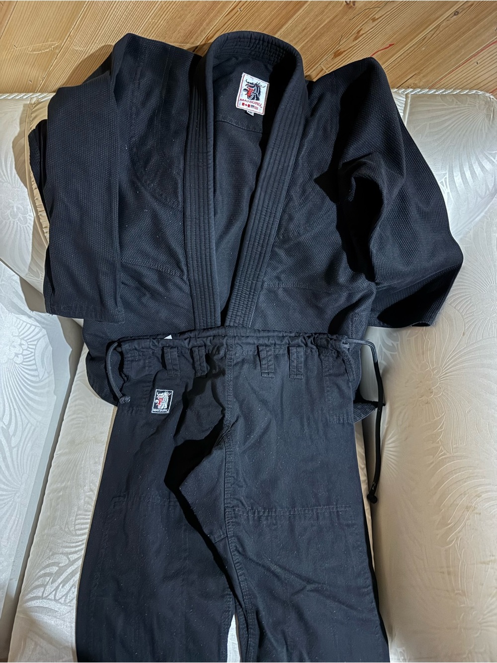 Black Martial Arts Gi with Logo